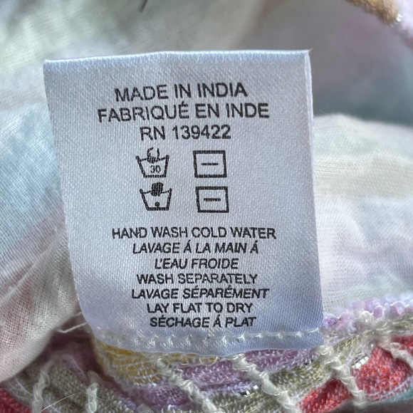 Tobi Crop Top Womens Size Extra Small Pastel Smocked Puff Sleeve Crop Top - Picture 7 of 11